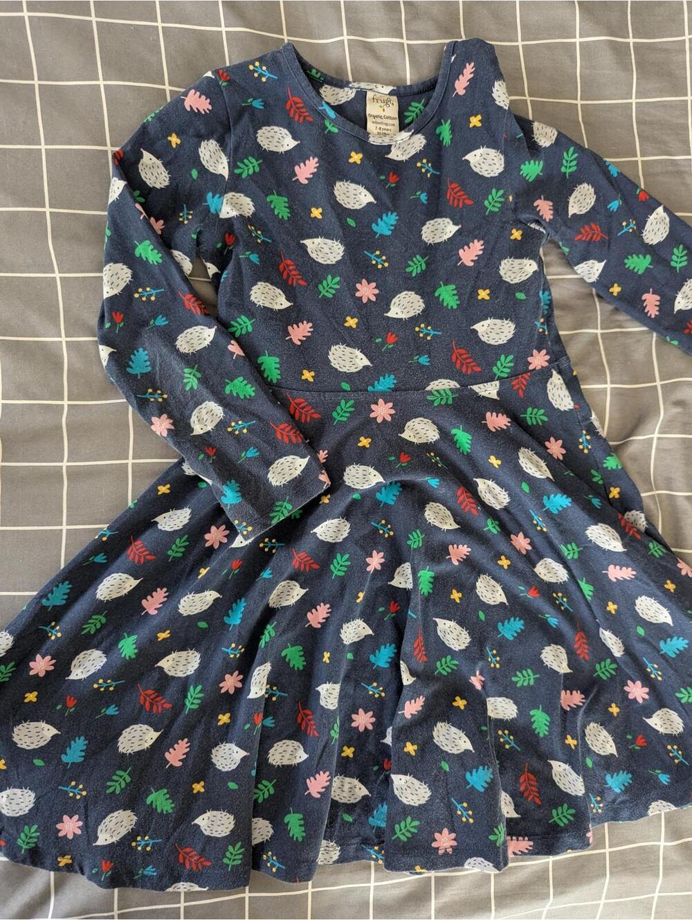 Frugi hedgehog skater dress